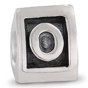 Pandora - O letter charm silver
