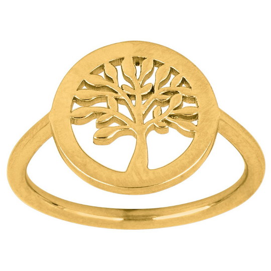 Nordahl - Tree52 ring with Tree Of Life, gold plated