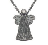 Heiring - Guardian angel pendant in oxidized silver