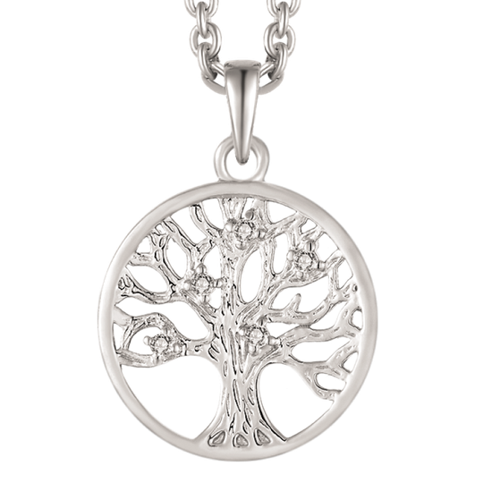 Støvring - Rustic Tree Of Life necklace, silver