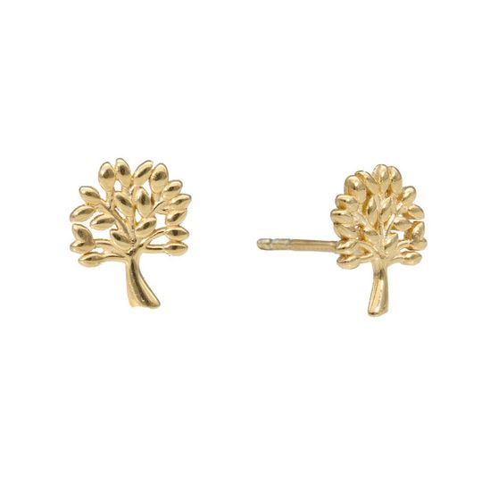 Aagaard - Lebensbaum-Ohrstecker aus 8 Karat Gold