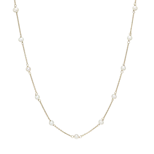 Aagaard - Necklace with 8 freshwater pearls, 8 kt.