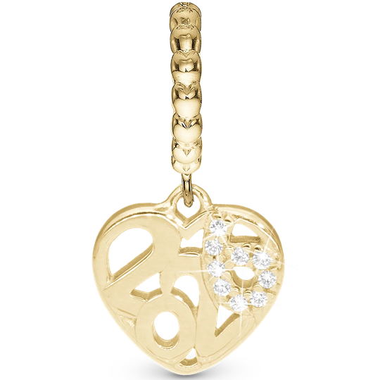 Christina - Year 2024 charm - Leather bracelet