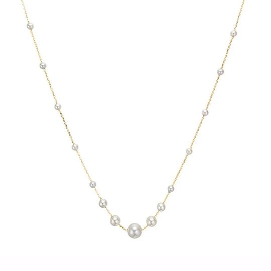 Joanli Nor - TiffanyNor Halskette aus vergoldetem Silber mit Perle