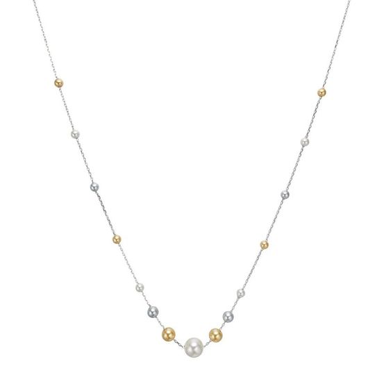 Joanli Nor - TiffanyNor Silber Halskette mit Perlen