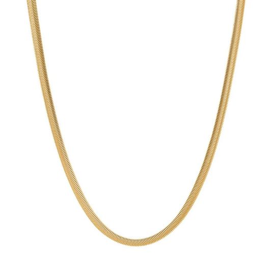 Nordahl Jewellery - CALMA Schlangenkette in goldfarbenem Edelstahl