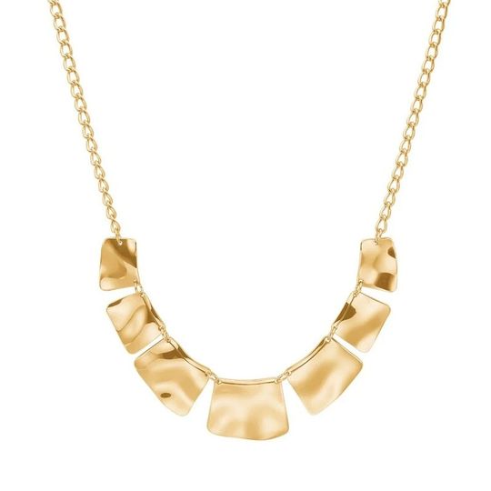 Nordahl Jewellery - ONDA Halskette in goldfarbenem Edelstahl
