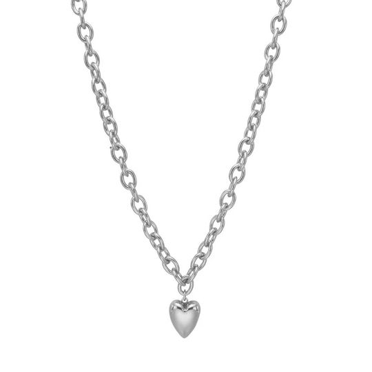 Nordahl Jewellery - ALBA Halskette mit Herzanhänger in Edelstahl