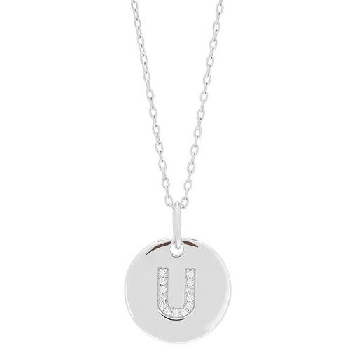 Joanli Nor - Necklace with U Letter, silver