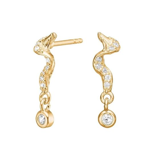 Joanli Nor -  Anna, Circle earstuds with stones