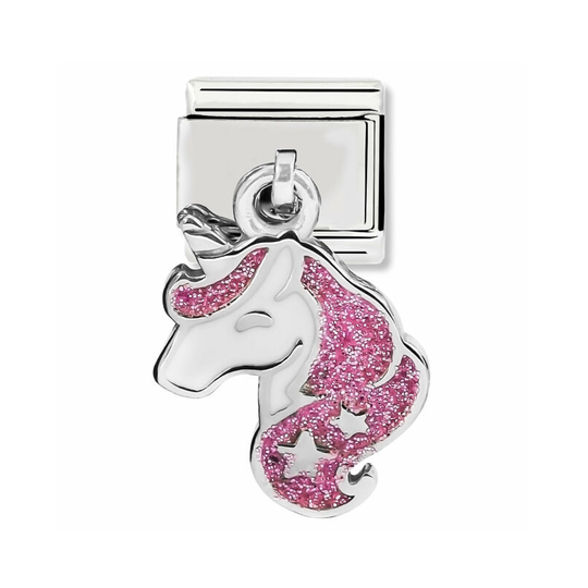 Nomination - Enhjørning vedhæng med stjerner