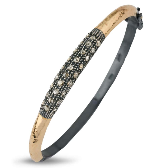 By Birdie - SoHo Single Bangle, gold and silver
