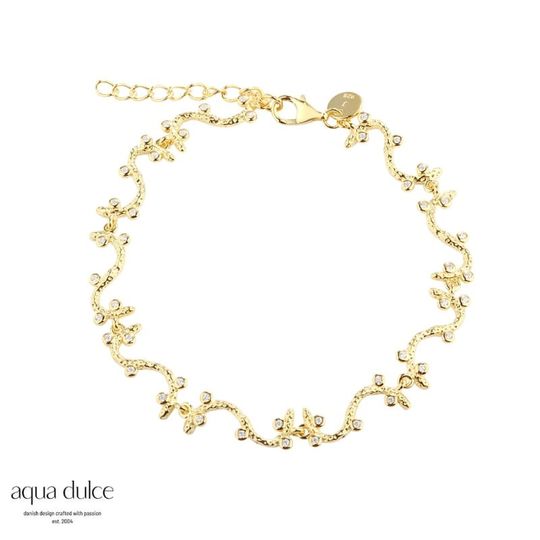 Aqua Dulce - Barbara Armband aus vergoldetem Sterlingsilber