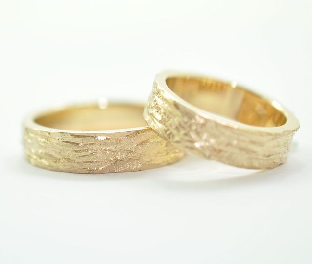 Wedding rings from old gold