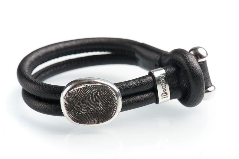 Identity - Læderarmbånd med fingeraftryk
