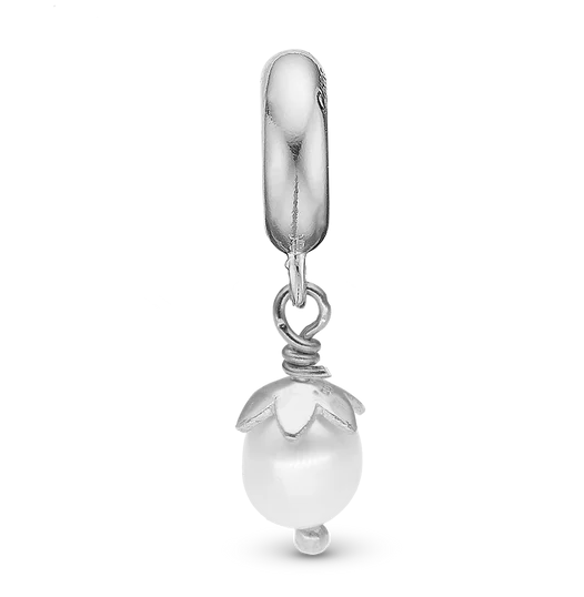 Christina - Sparkling Perle, silber - Für silberarmband