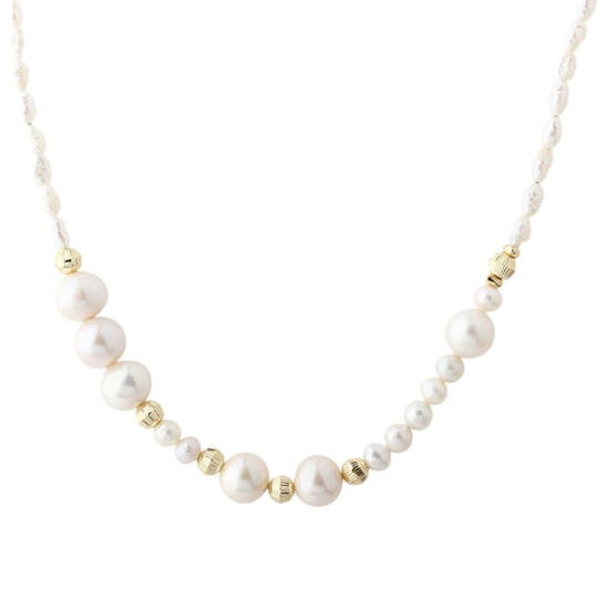 Aqua Dulce - Sky Blue necklace, gold plated silver