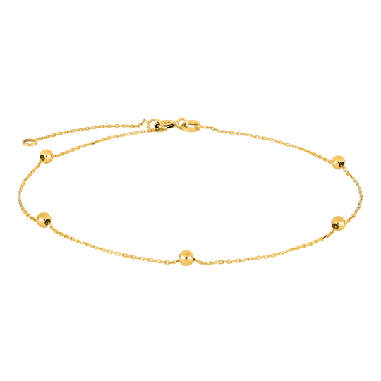 Siersbøl - Anklet with small dots, gold