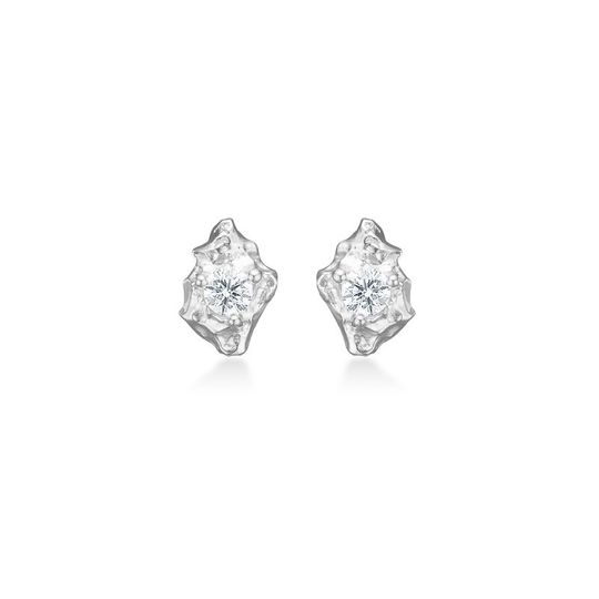 Studio Z -  Veil Ohrstecker aus Silber mit Zirkonia