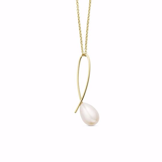 G&S - Anhänger aus 8 Karat Gold mit Süßwasserperle