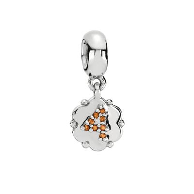 Pandora - Number 4, Silver Pendant w. garnet