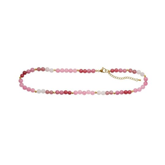 Nordahl Jewellery - Halskette mit rosa Edelsteinen