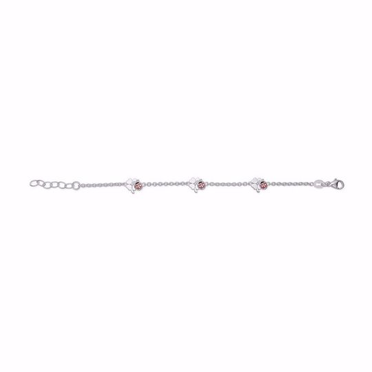 Scrouples - Kinderarmband aus Silber mit Marienkäfern