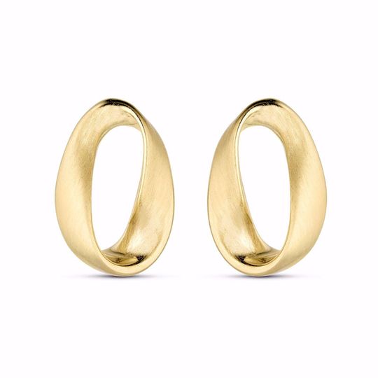 G&S - Möbius Ohrstecker aus 8 Karat Gold