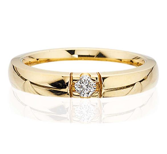 Grace - alliance ring guld 0,07ct