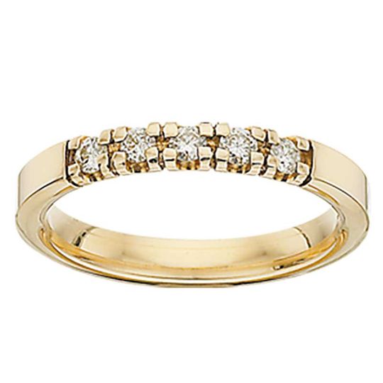 Scrouples - Grace alliance ring med 5 x 0,04ct diamanter