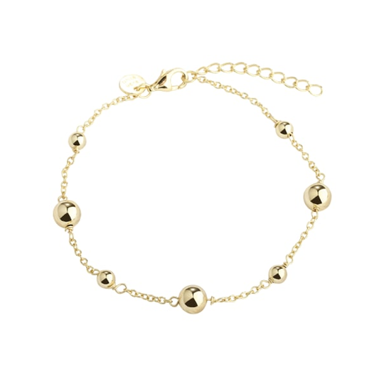 Aqua Dulce - Alba, ball bracelet, Gold-plated
