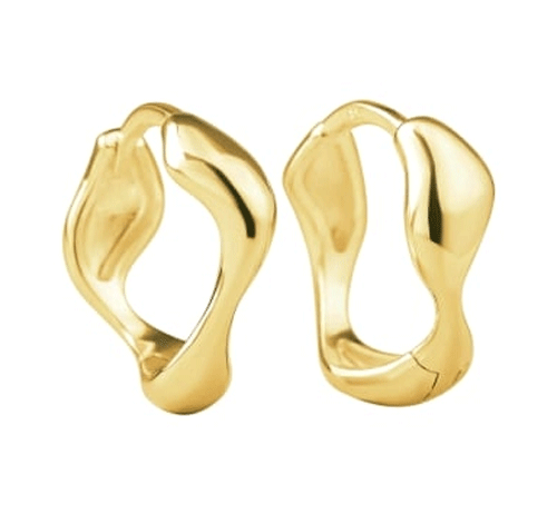 Aqua Dulce - Minara Hoops in gold plated, 20mm