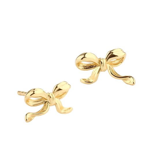 Aqua Dulce - Elegant Bow, necklace, gold plated