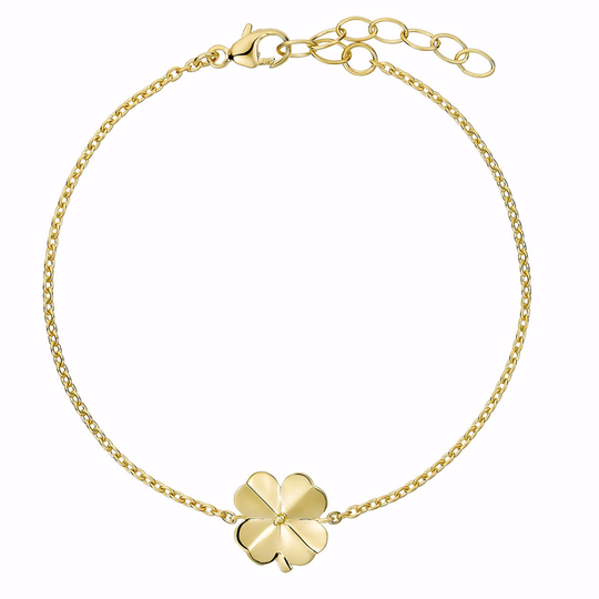 G&S - Bracelet with polished fourleaf
