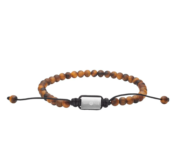 SON of NOA - Armband mit mattem gelbem Tigerauge, 4mm
