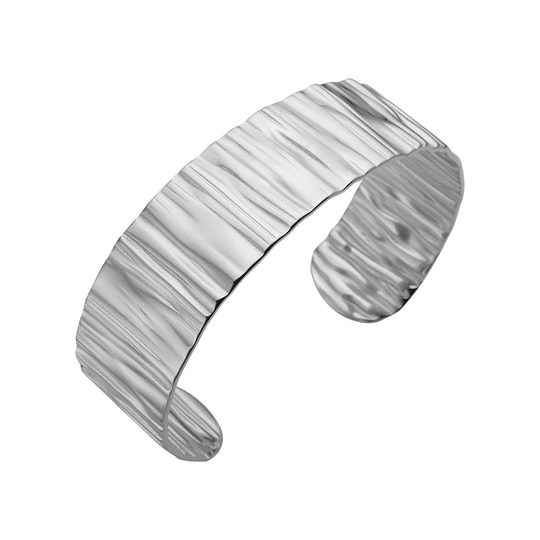 Nordahl Jewellery - Roccia, Armreif poliert gross in Stahl