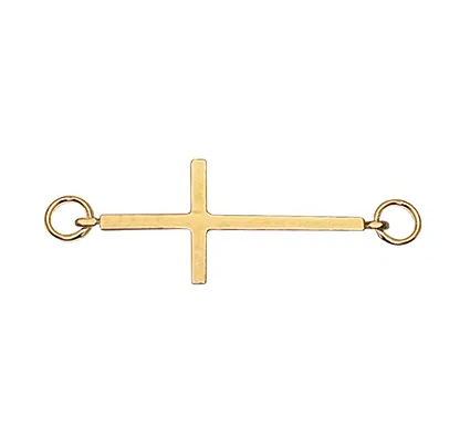 Heiring - Cross top for Bangle, gold plated