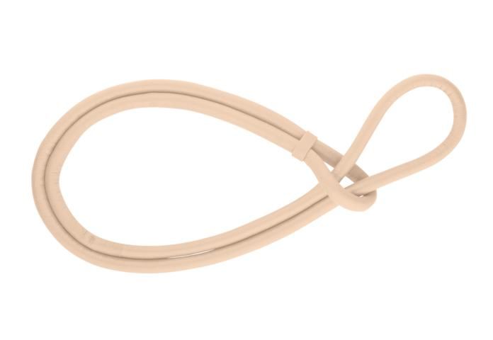 Rebeligion - Beige Leather Bracelet, 4mm Medium