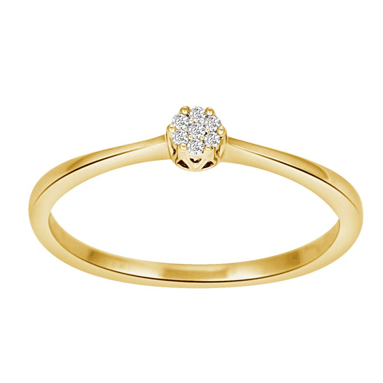 Siersbøl - Ring with 0,03 ct. diamonds, gold