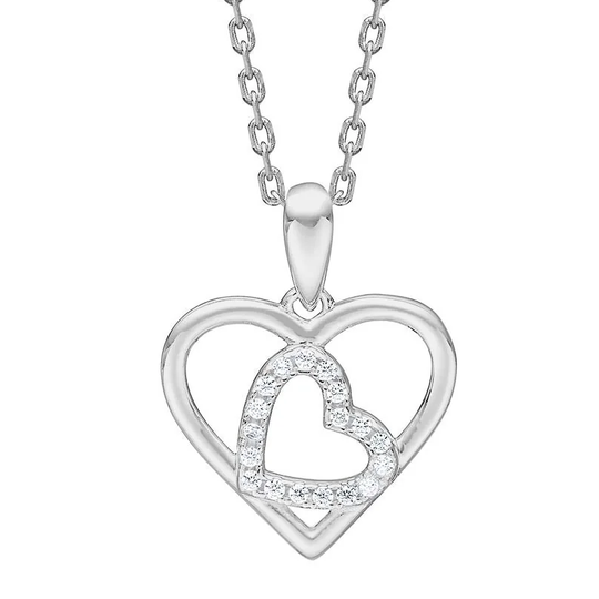 Joanli Nor - RiveraNor, Heart necklace, silver