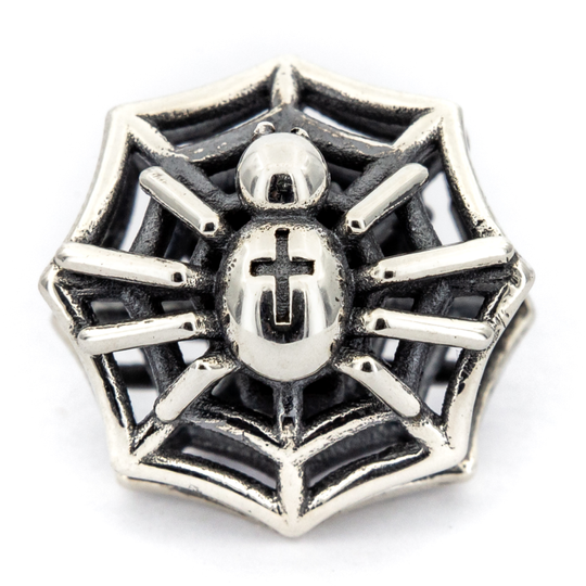 Elfbeads - Black Widow, silver charm