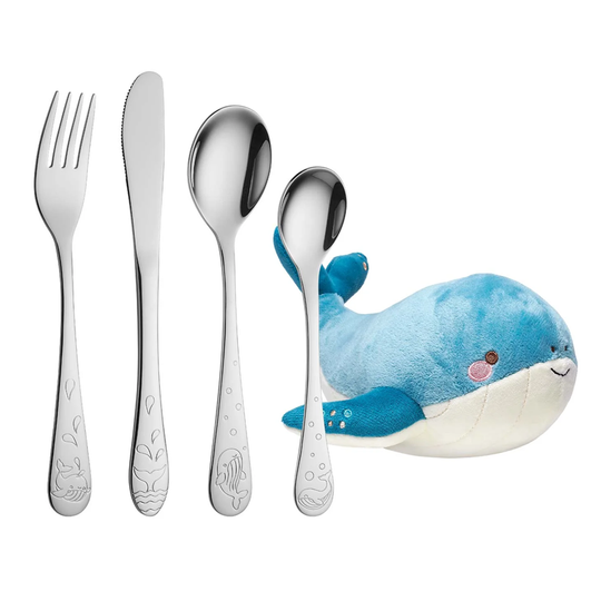 NOA Kids - Children cutlery with whale