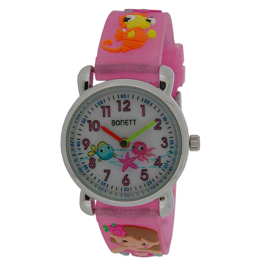 Bonett - Mermaid watch for girls, pink