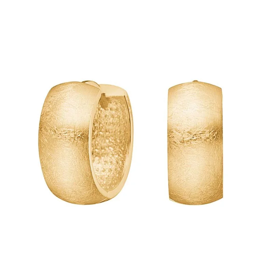Siersbøl - 8kt gold hoops earrings 13mm