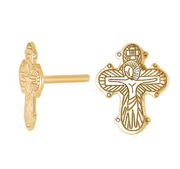 Siersbøl - Dagmarcross earrings in gold plated 