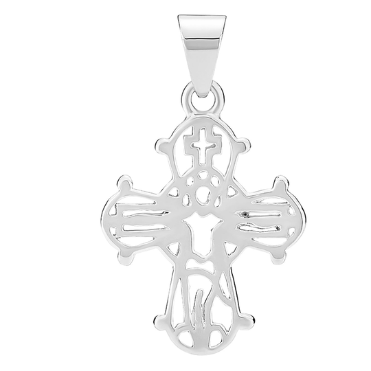 Lund - Open small Dagmar cross silver, 14X12mm