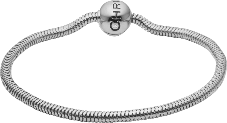 Christina - Silver Bracelet with Signature Stopper with a Topaz