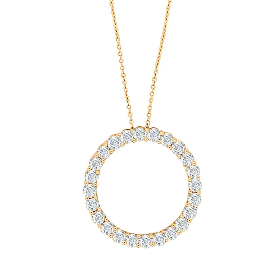 Siersbøl - Heart pendant with 0,95ct diamonds, gold