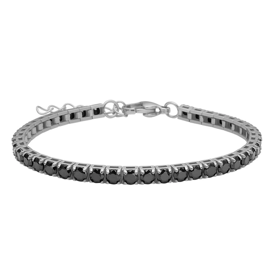 Son of Noa - Fake diamond black Tennis bracelet for men