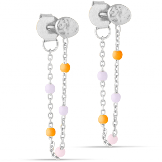 Enamel Copenhagen - Lola Heavenly chain earrings, silver